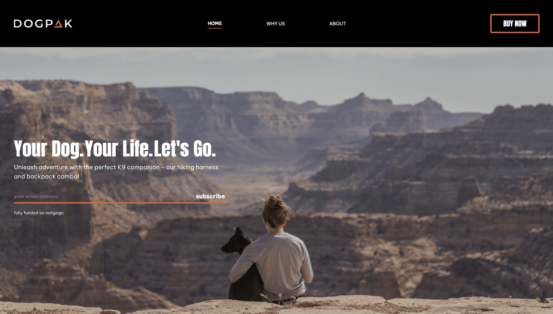 Dogpak Landing Page